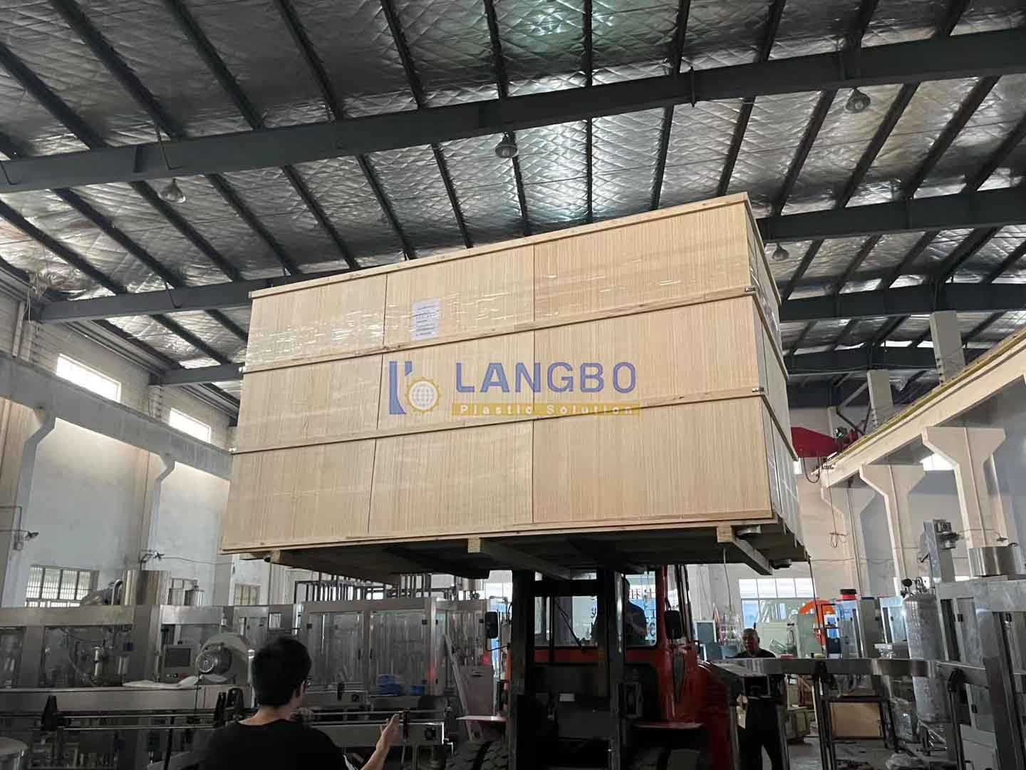 Pipe Coiler with Strapping Machine for PE Large Diameter Pipe Extrusion Machine