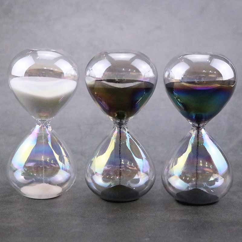 Colored Liquid Sand Timer Hourglass 1-5 Minutes With Bubble Timer