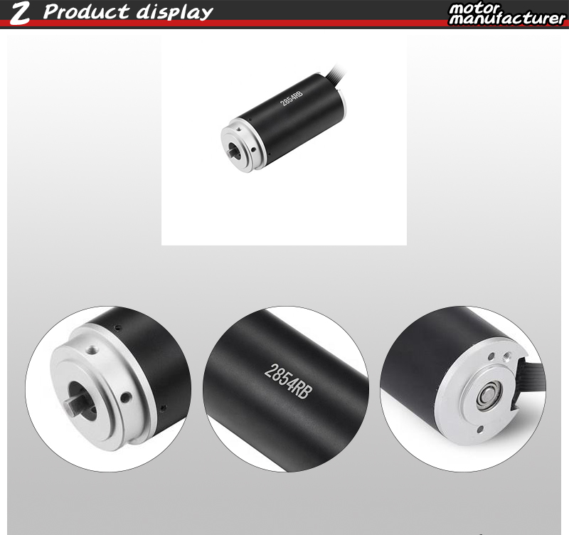 Customized 48V Brushed Ac Motor 5400Rpm Coreless Brushless Motor