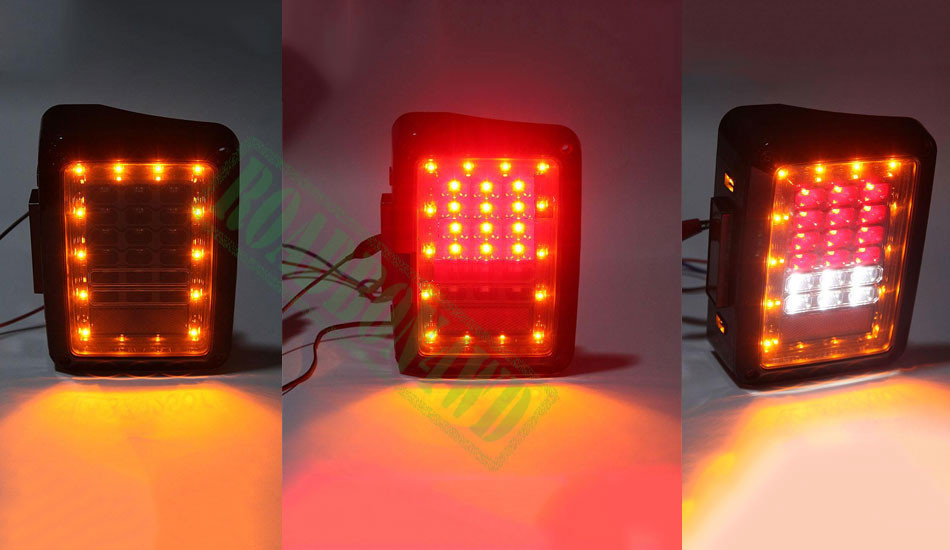 Wrangler led Tail Lights running turn brake reverse rear tail lamp