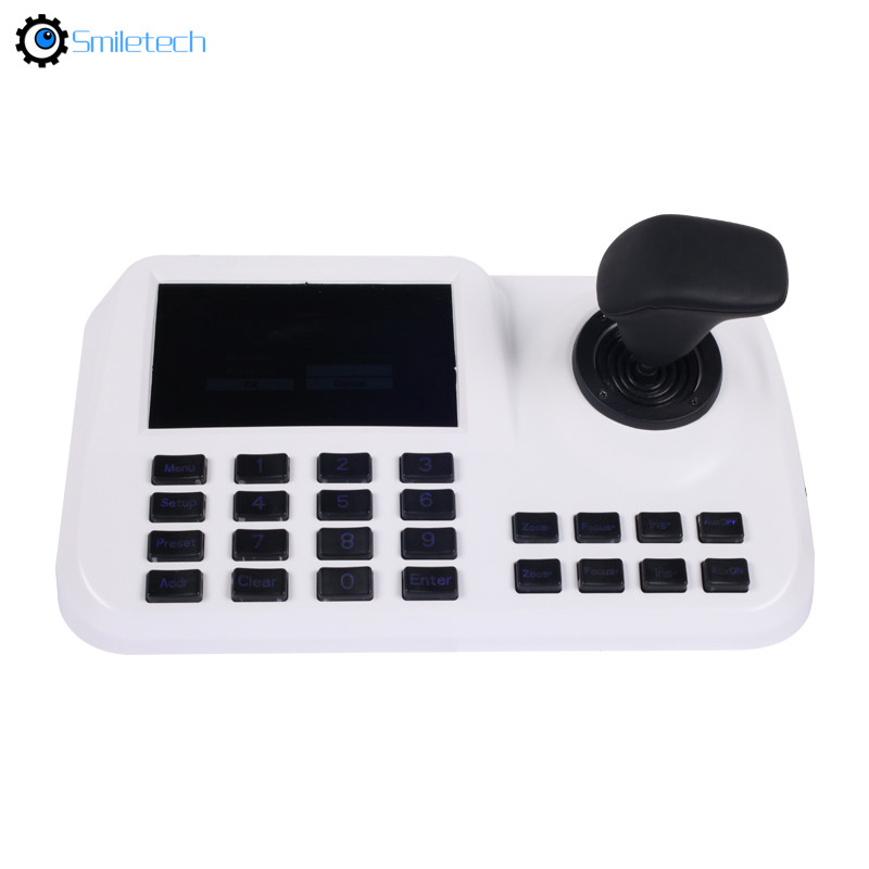 Network 4D joystick IP PTZ keyboard controller onvif 2.4 focus zoom preset patrol work with HIKVISION DAHUA PTZ camera