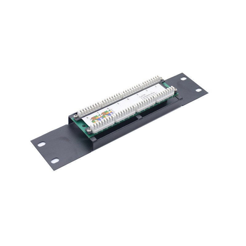 RoHS Certified 24 Port Ethernet Patch Panel with Cable Management