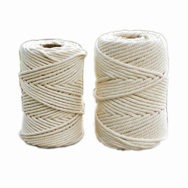 Canada 5mm Twisted Cotton Macrame Cord Made from Recycled Materials by YI LI YUAN