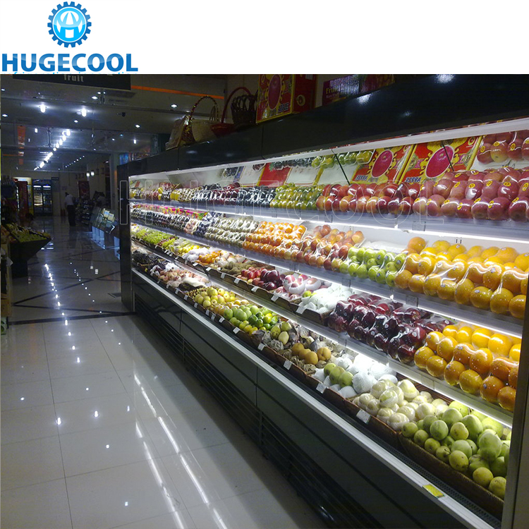 Supermarket Multideck Refrigerated Display Cabinet Customized Capacity