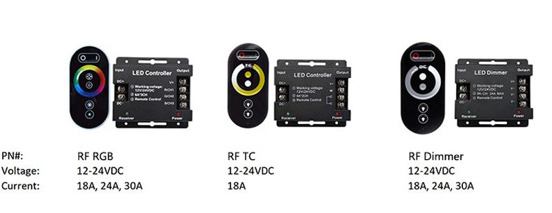 18A Touch Screen LED RGB Strip RF Controller For LED Strip Light