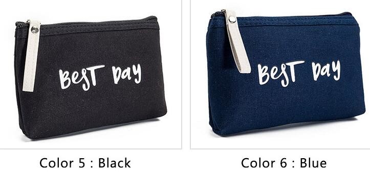 Professional Cosmetic Bag Canvas Zipper Pouch Wholesale, Private Label Makeup Bag, Canvas Bag with Zipper bagplastics