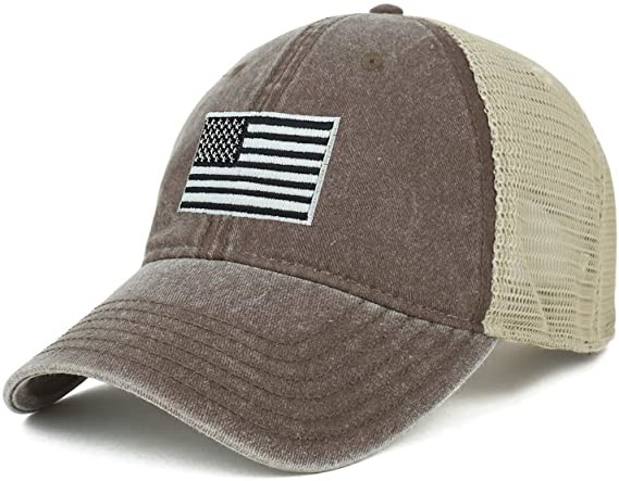 62cm Unisex Retro 6 Panel Snapback Cap Camo Mesh Trucker Hat