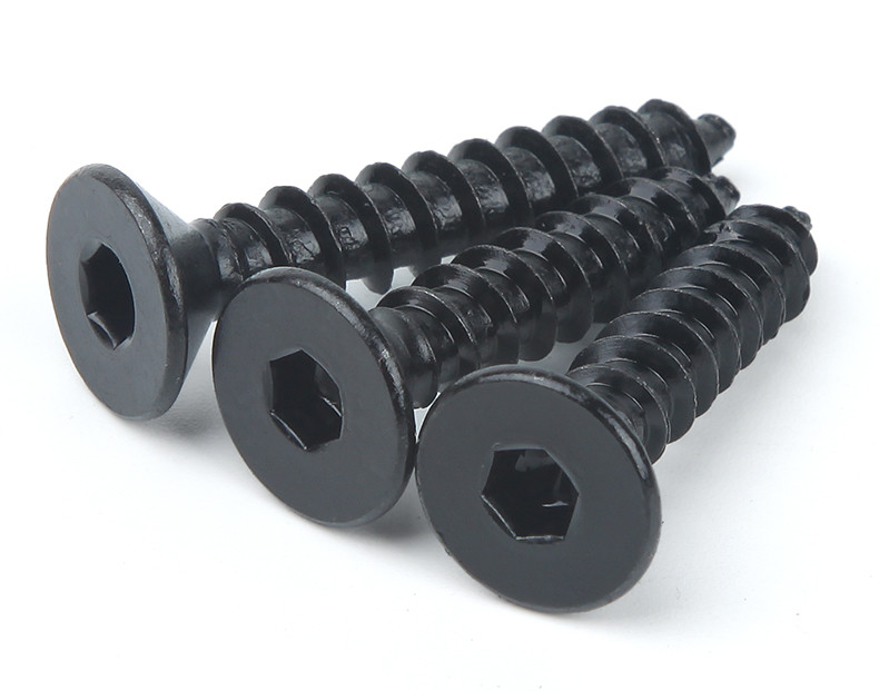 Flat Head Socket Drive Tapping Screws Hex Drive Countersunk Head Pointed Screws