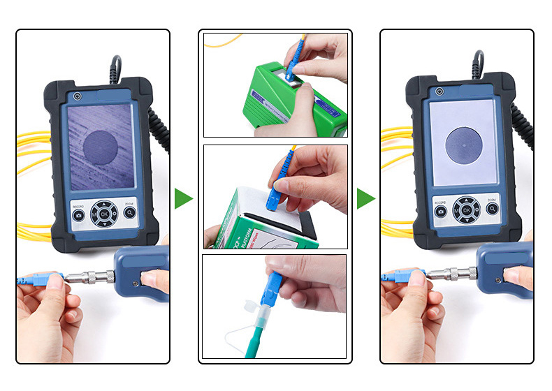 78*22*56mm Fiber Inspection Probe Magnifier Microscope for Network No Network Required