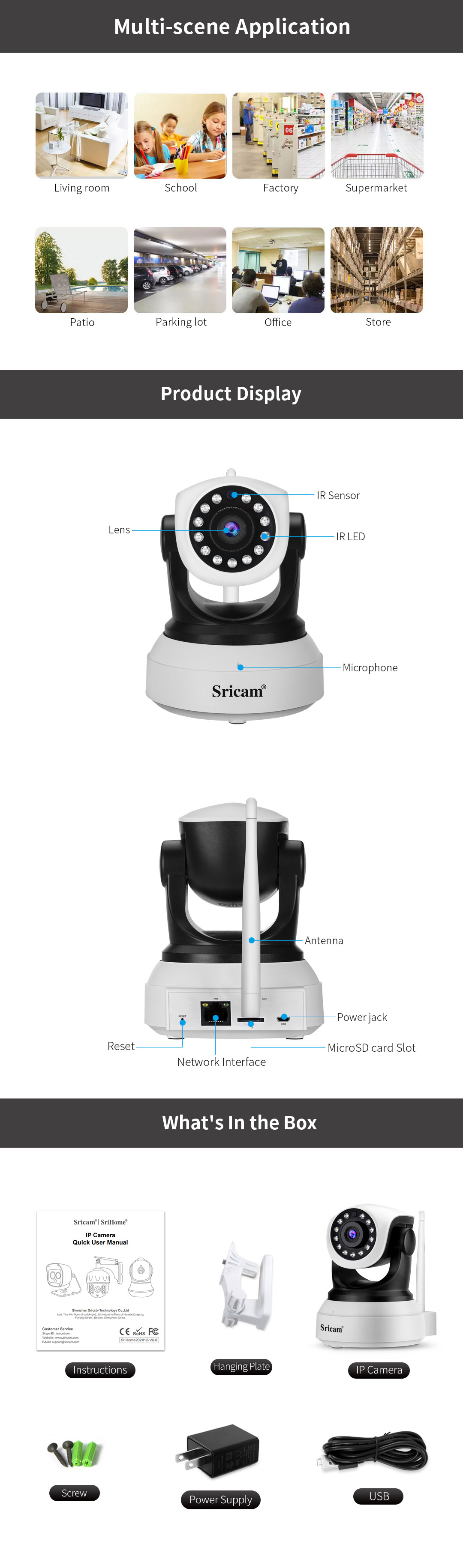 OEM ODM Surveillance Product Cctv Smart Wifi Home Security Indoor Camera Systems