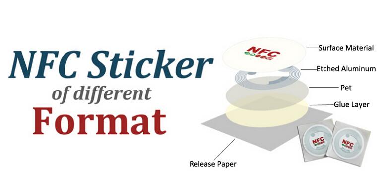 Custom waterproof PET on duty on metal 213 nfc label nfc215 RFID sticker anti-metal nfc tag