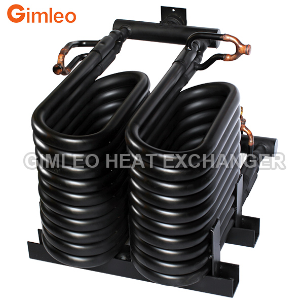 20HP 88KW 300000 BTU Condenser Evaporator Heat Exchanger Tube In Tube
