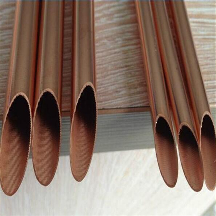 NXF GB/T 17791 Air Conditioner Heat Exchangers OD 4mm-16.5mm Wall Thickness 0.2mm-0.7mm IGT Copper Inner Grooved Tube