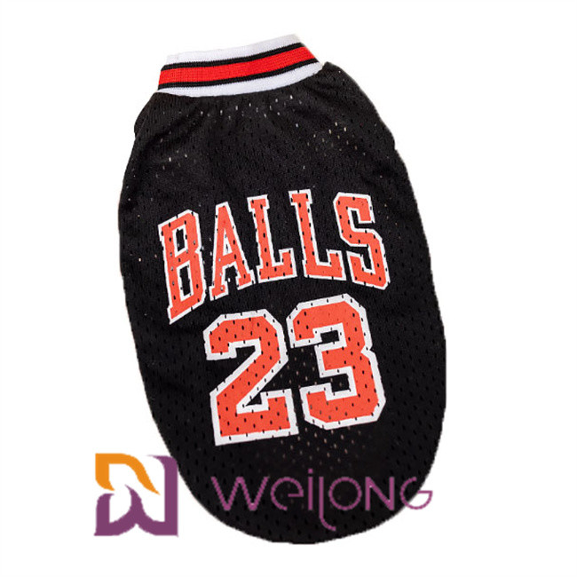 Customizable Print Number Mesh Pet T Shirt Nba Pet Apparel Jerseys