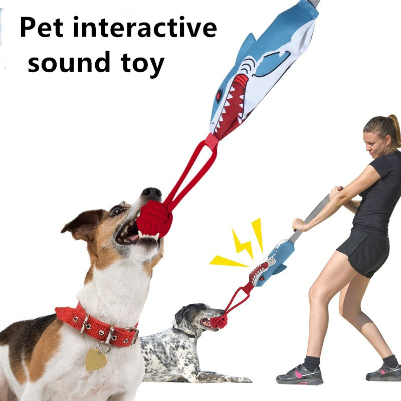 large squeaky dog ball rope