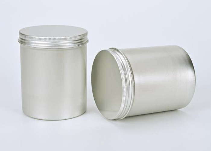 Silver 500g Aluminium Cosmetic Containers Recyclable