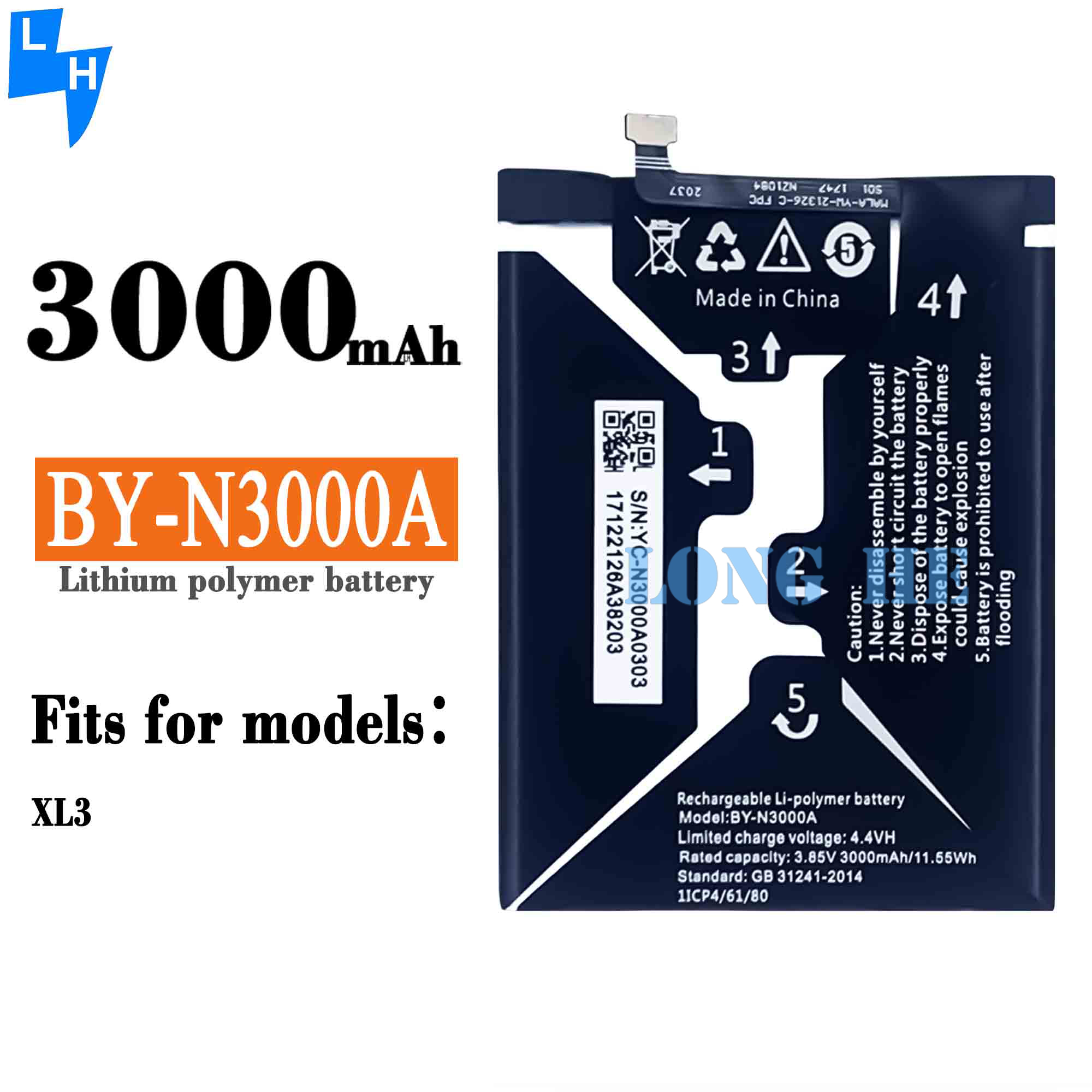 100% Compatible Replacement Mobile Battery BY-N3000A For Gionee Original lithium-ion batteries for mobile