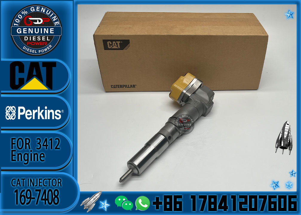 1563895 1697408 Engine Parts Fuel Injector 156-3895 169-7408 171-9704 For CAT Caterpillar 3412 1719704 engine