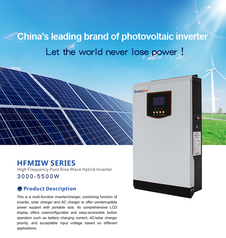 5KW 48V MPPT Hybrid Inverter Off Grid Solar Inverter Without Battery