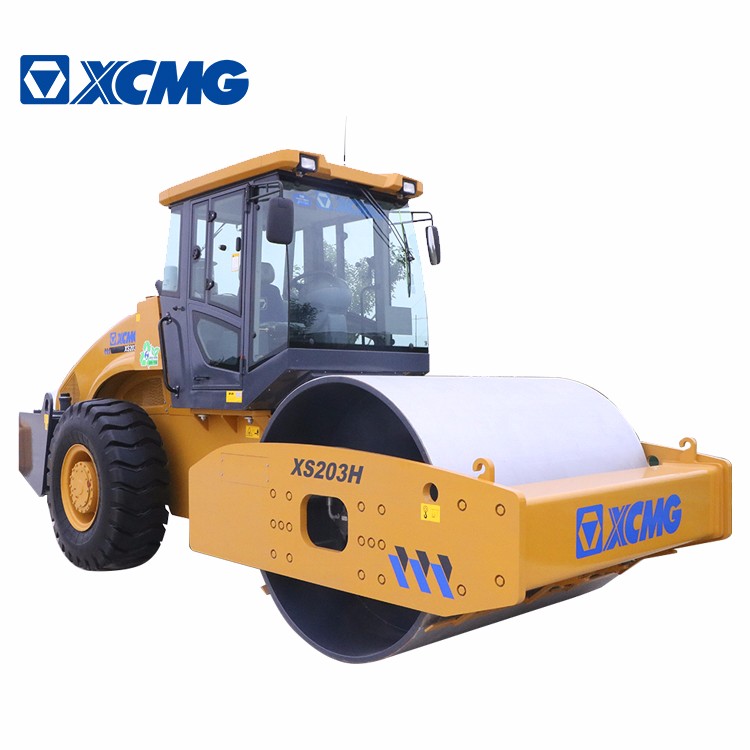 16t Earth Roller Compactor Machine / Yellow Road Maintenance Equipment
