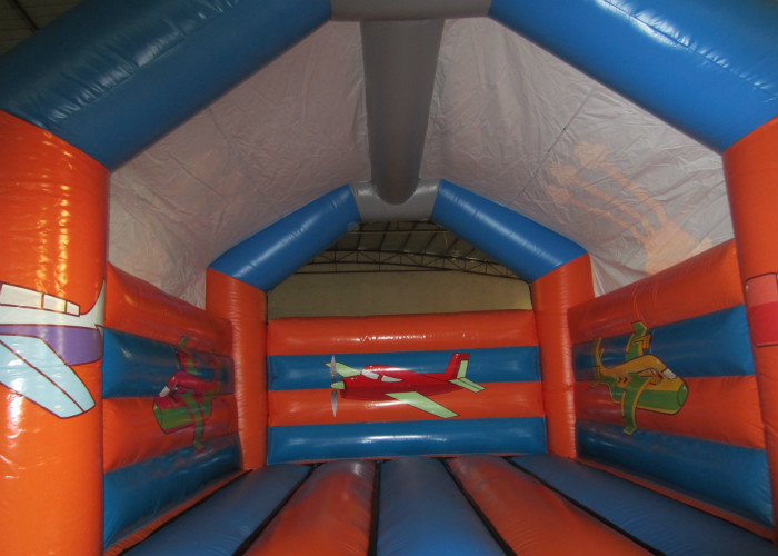Airplane cartoon inflatable bouncer / commercial inflatable bouncer house cute helicopter inflatable jumping