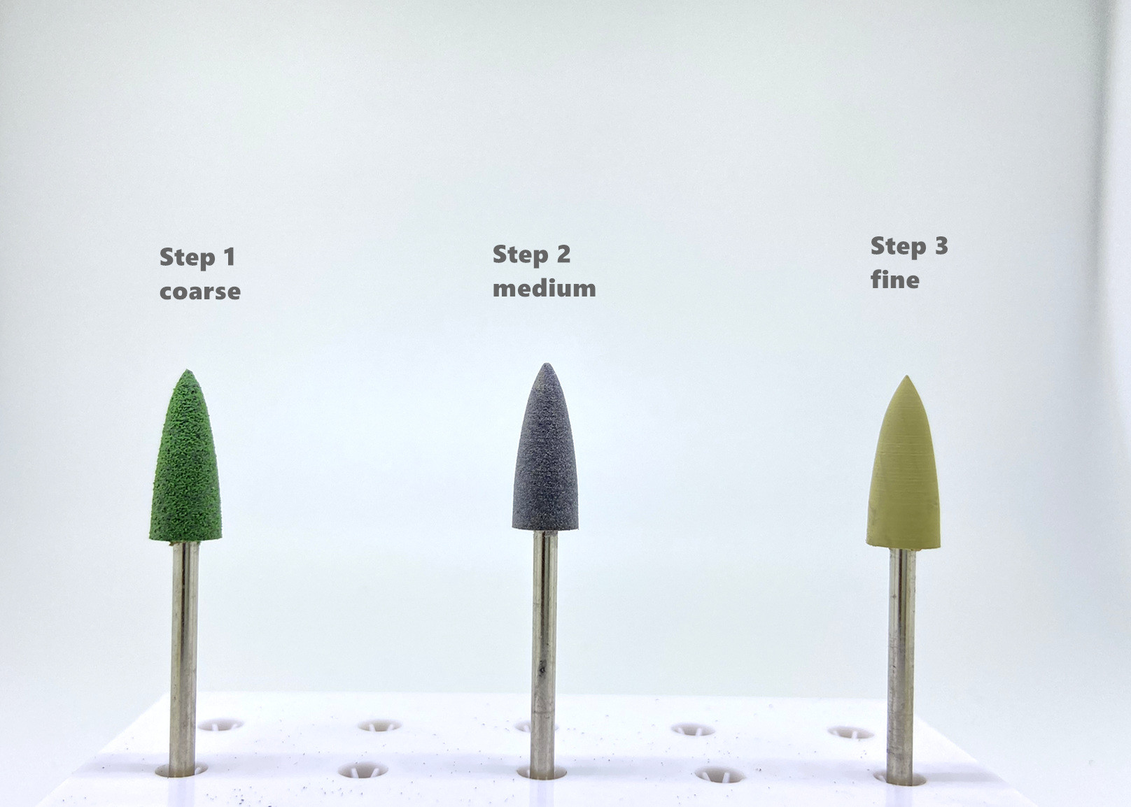 Dental Acrylic Polishing Bur Diamond Rubber Silicone Denture Adjustment Burs