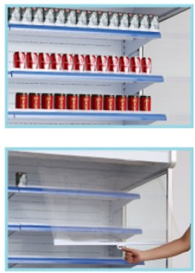 2m Showcase MultiDeck Open Chiller 4 Shelves With Two Sliding Doors