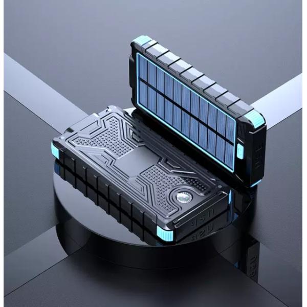 LED Light Cell Phone Waterproof Solar Power Bank 10000mah 280g