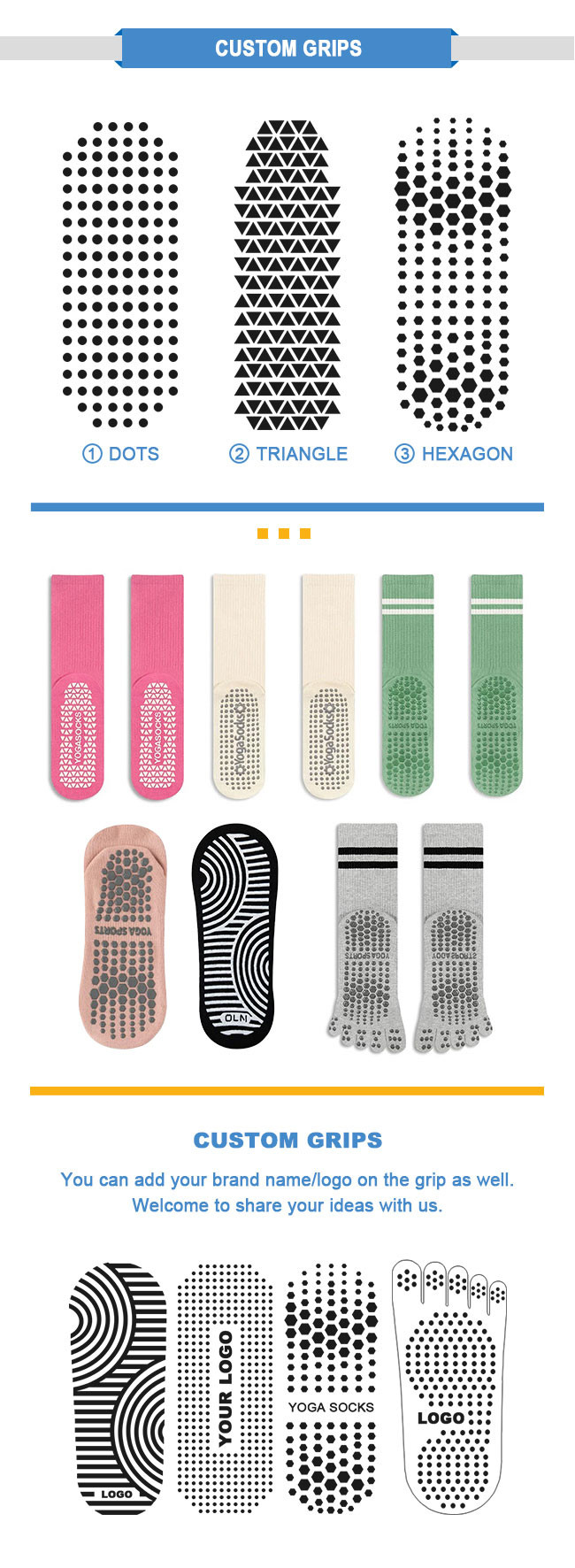 Straps Design Anti Slip With Open Instep Yoga Socks Women'S Pilates Crew Grip Socks