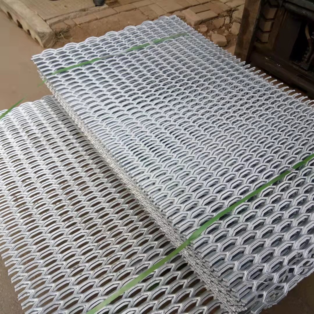 Decorative Aluminum Diamond Expanded Metal Mesh Panel For Wall