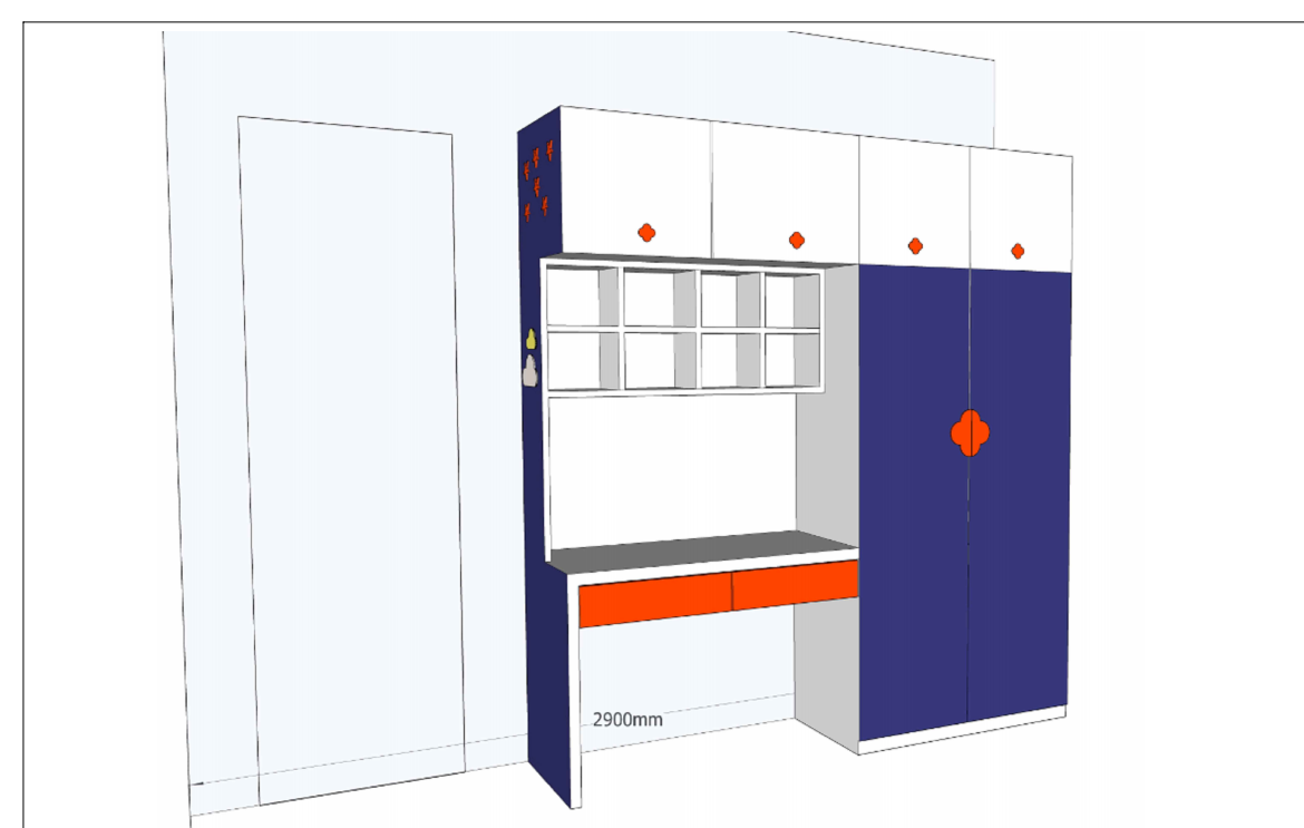 Customized Hot Sale Children Wardrobe Children Bedroom Storage Wardrobe New Design Wooden Closet Wardrobe