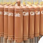 GB/T11638 Standard 40L size QF-15A Valve Welding Acetylene Gas Cylinders