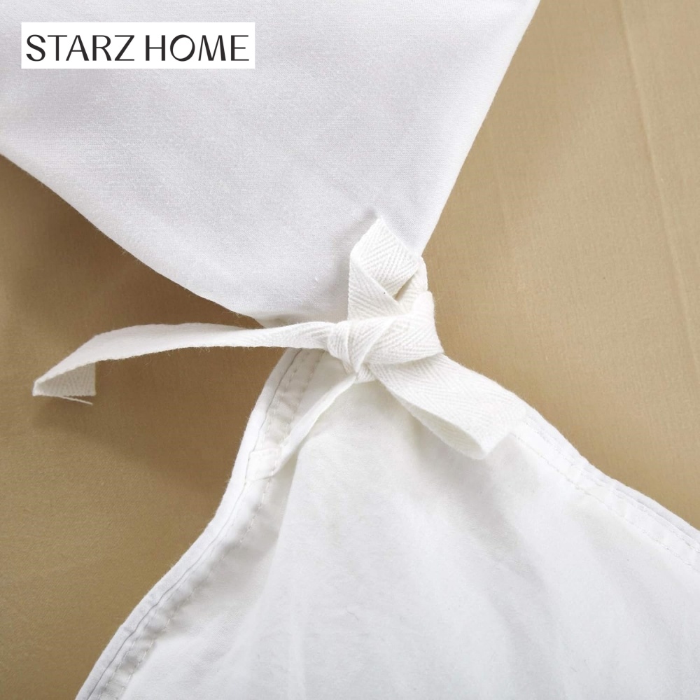 Star Hotel Plain White Luxury Comforter Quilt Cover Bedding Sets made of Cotton Fabric