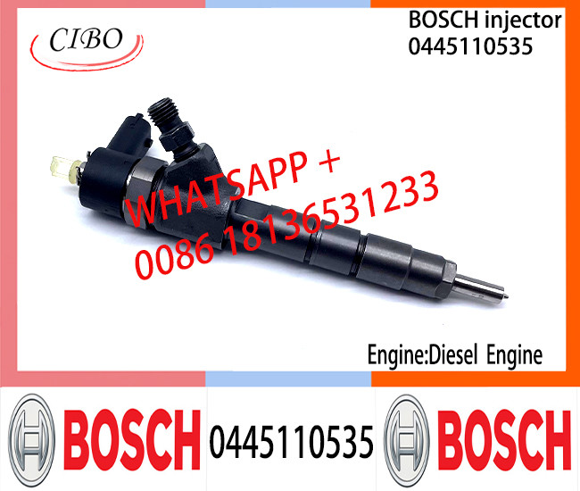 BOSCH injetor 0445110535 Common Rail Fuel Injector 0445110535 For Diesel Engine