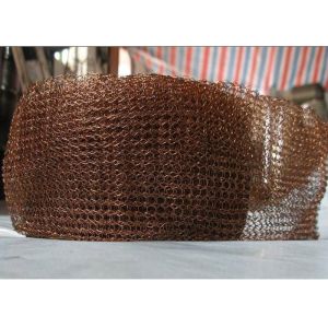 Customizable Knitted Copper Wire Mesh Cleaning Machine Component And Parts