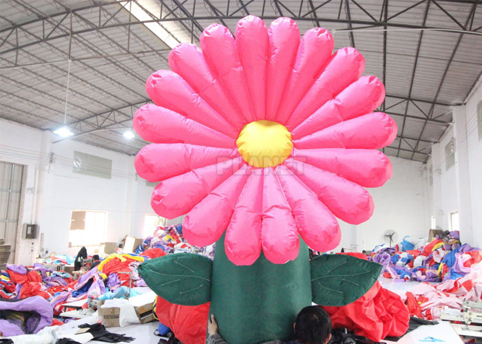 Customized Led Lighted Inflatable Flower For Stage Decoration