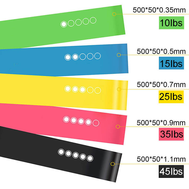 Strength Training Fitness Rubber Bands LOGO Customized Home Workout Elastic Bands