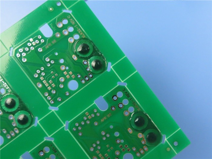 PCB with Peelable Mask Double Sided Circuit Board Built on Tg170 FR-4 Coating HASL.