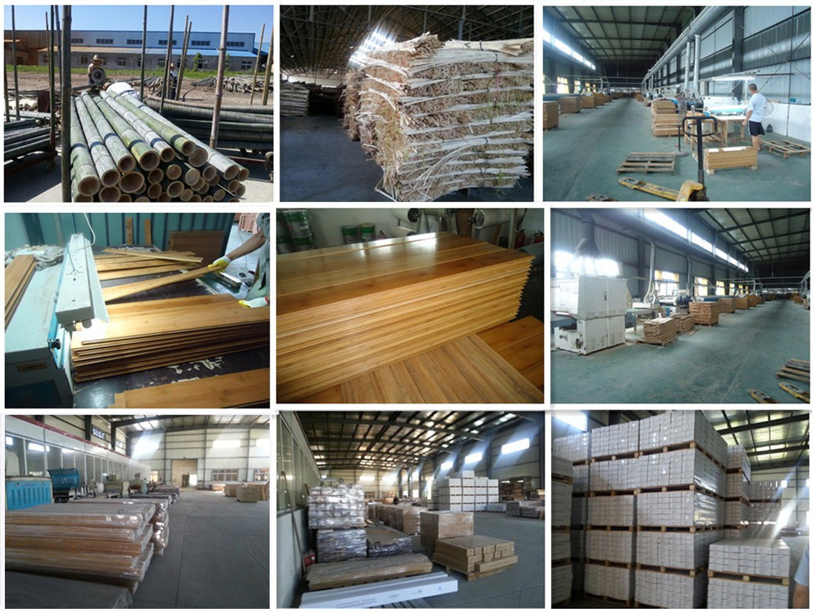 Solid Bamboo Strand Woven Bambus Floor Modern Design Glue/Nail/Staple Installation Type