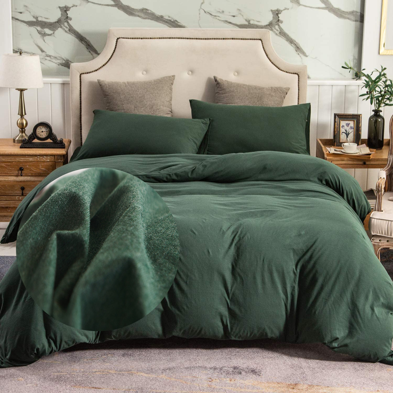 Super King Size Solid Microfiber Bedding Sheets Set with Woven Fabric and OEM Service