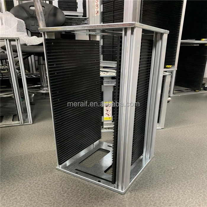 ESD Magazine Rack Pcb SMT Metal Magazine Rack Gear Adjustment Type For PCB Storage