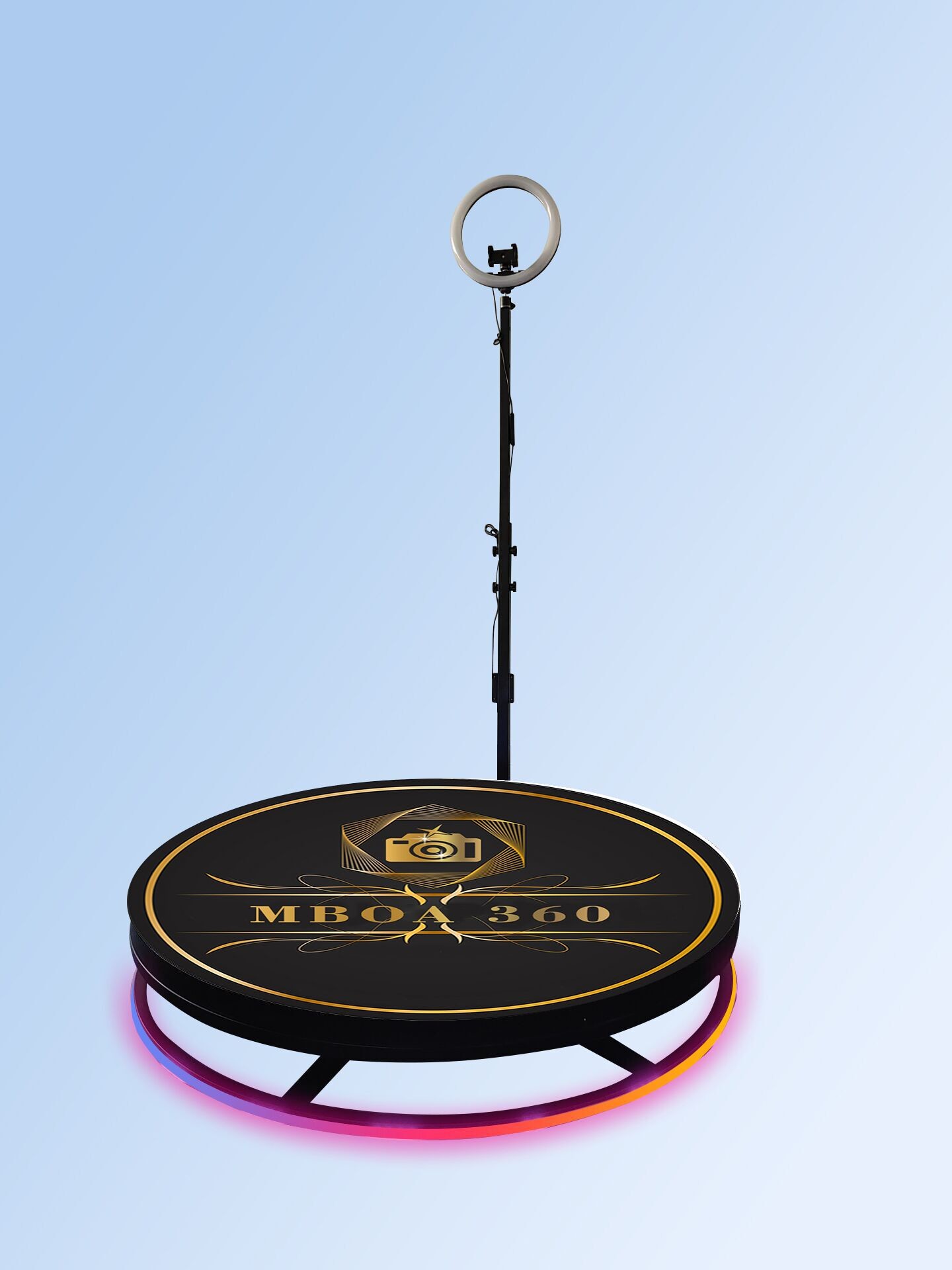 Adjustable 360 Photo Booth Machine For Wedding Parties Automatic Spin