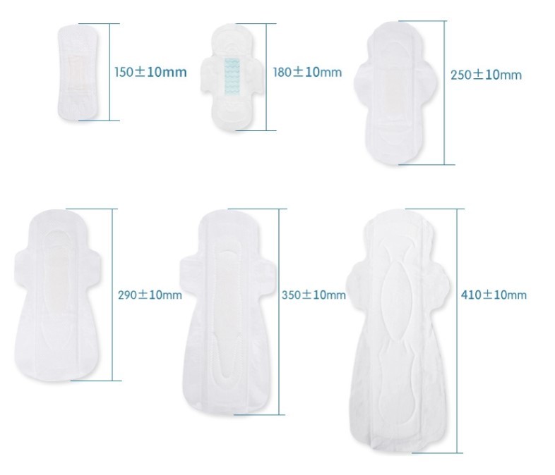 Short Quick Dry Surface Special Chip Winged Women Sanitary Napkins