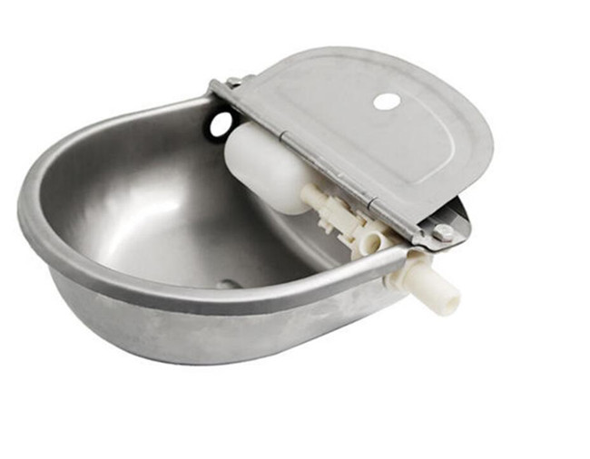 Floating Horse 4L Cattle Water Drinkers Horse Stainless Steel Bowl