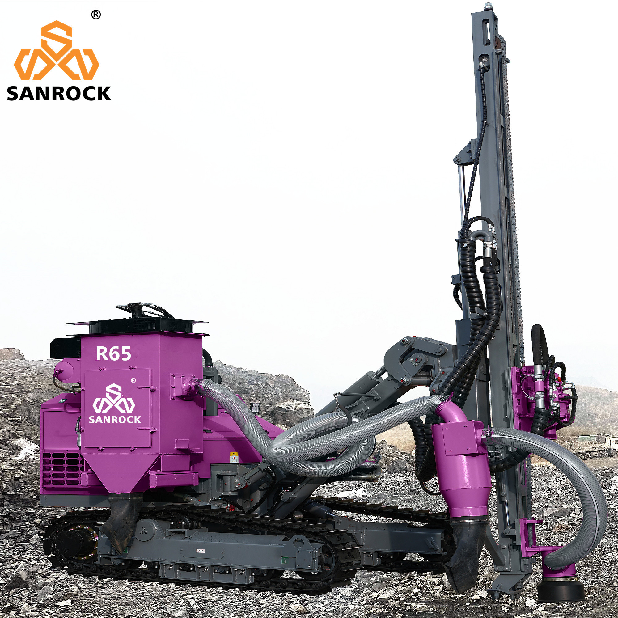 35m Depth DTH Drilling Machine Hydraulic Rotary Borehole Mining DTH Drilling Rig