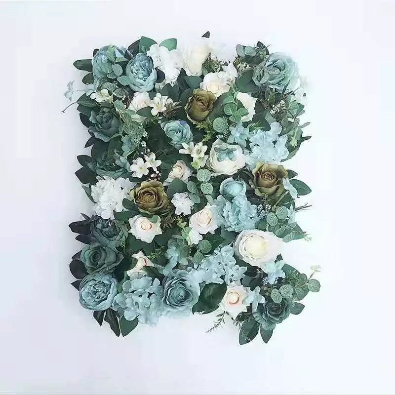 Background Wedding Wall Flower Hydrangea with Rose Artificial Silk Flower Wall