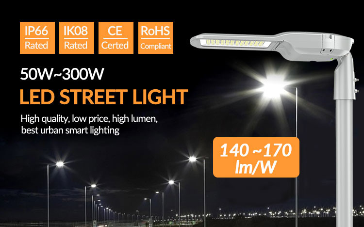 Motion Sensor Led Street Lights 150W Outdoor Street Light For Main Road