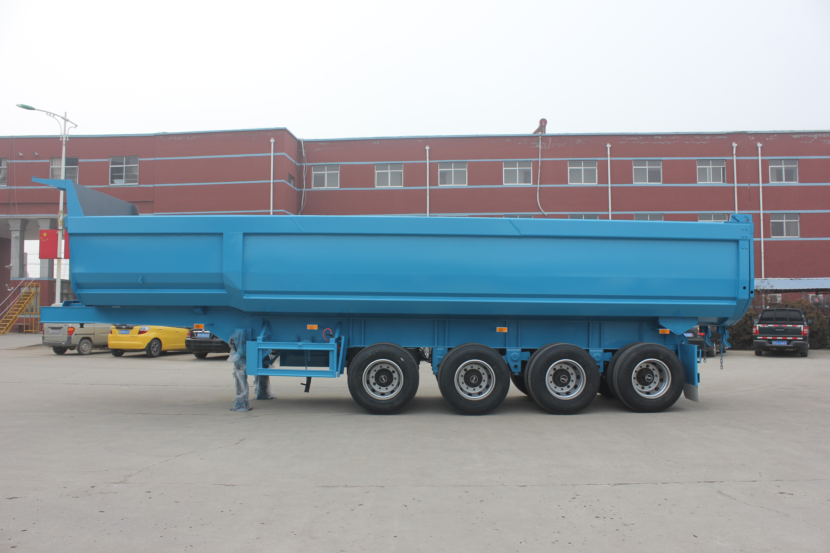 100 Tons Double Axles U Shaped End Rear Tipper Dumper Semi Truck Trailer for in Market