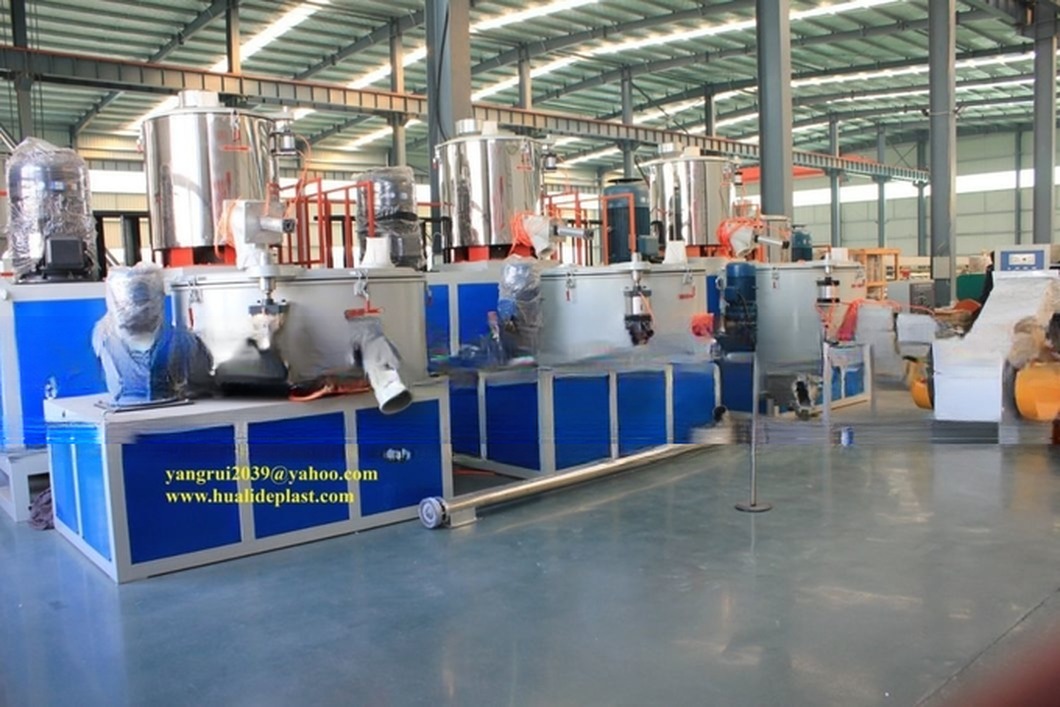 Horizontal Type High Speed PVC Powder Hot Cold Mixing Unit / Mixer