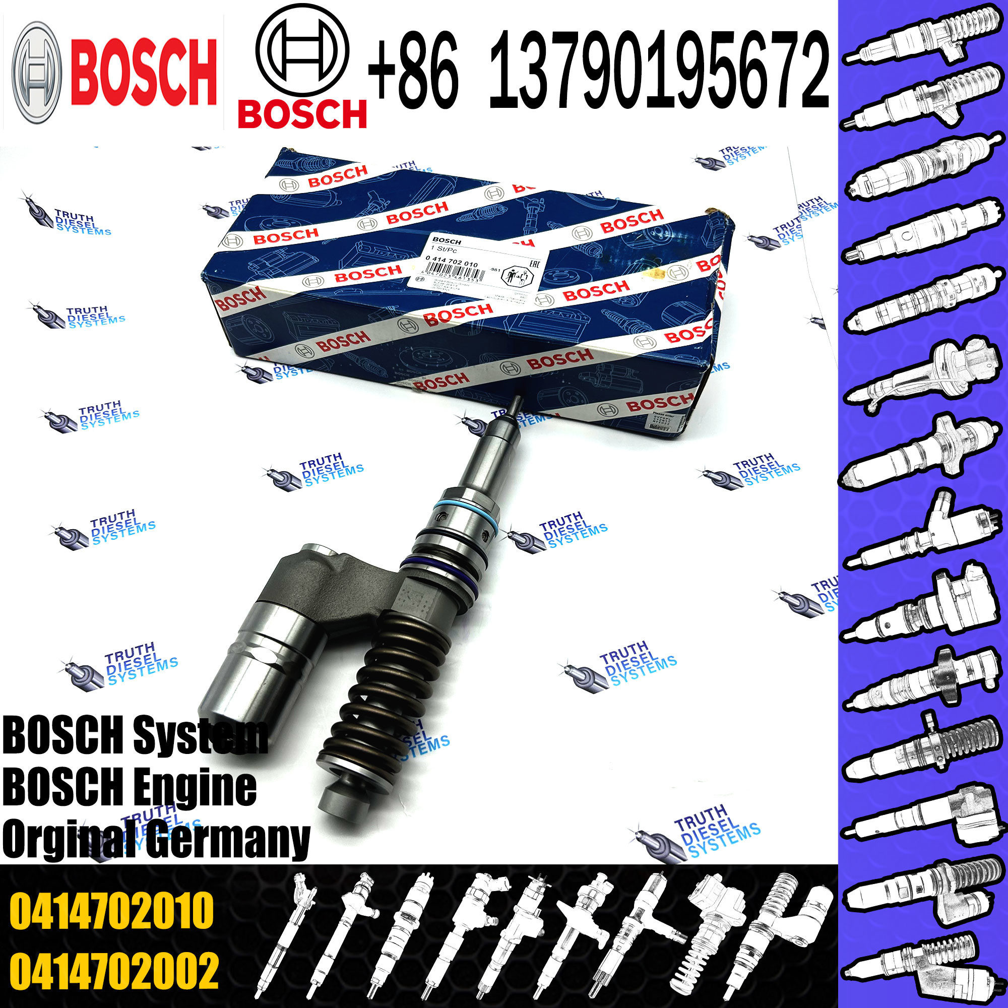 0414702010 20440409 0414702003 0414702005 0414702021 5237322 20381597 3155044 Diesel Injector